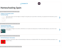 Tablet Screenshot of homeschoolingspain.com